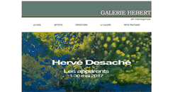 Desktop Screenshot of galeriehebert.com