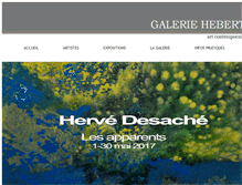 Tablet Screenshot of galeriehebert.com